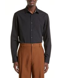 Burberry - Sherfield Equestrian Knight Stretch Cotton Poplin Button-Up Shirt - Lyst