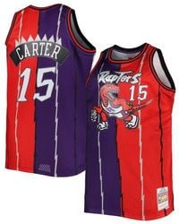 Mitchell & Ness - Vince Carter/ Toronto Raptors Big & Tall Hardwood Classics 1998/99 Split Swingman Jersey - Lyst