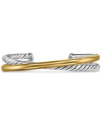 David Yurman - Crossover Two-Row Cuff Bracelet - Lyst