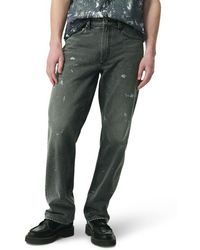 Rag & Bone - Fit 4 Authentic Paint Splatter Rigid Straight Leg Jeans - Lyst