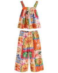 Next - Kids' Postcard Print Tank & Wide Leg Pants Set - Lyst