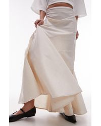 TOPSHOP - Tiered Maxi Skirt - Lyst