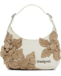 Desigual - Medium Flower Appliqué Shoulder Bag - Lyst