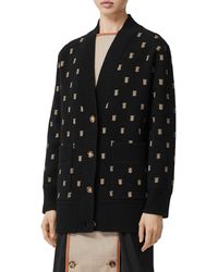 Burberry Wool Blend Cardigan - Black