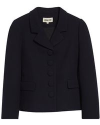 ShuShu/Tong - Wool Twill Crop Jacket - Lyst