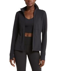 Zella - Studio Lite Ribbed Detail Track Jacket - Lyst