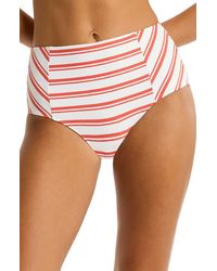 Sea Level - Biarritz Panelled High Waist Bikini Bottoms - Lyst
