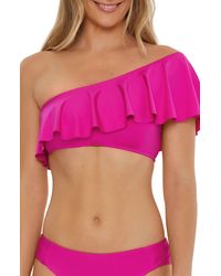 Trina Turk - Monaco Ruffle One-shoulder Bikini Top - Lyst