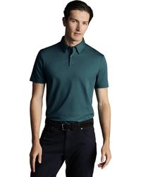 Charles Tyrwhitt - Plain Short Sleeve Jersey Polo - Lyst