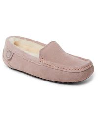 Dearfoams - Fireside Mel Genuine Shearling Moccasin Slipper - Lyst