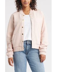 Caslon - Quilted Cotton Bomber Jacket - Lyst
