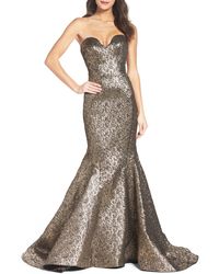 illusion sequin gown mac duggal