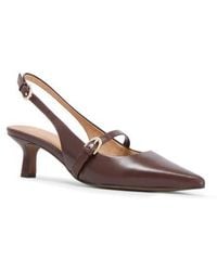 Frankie - Coco Slingback Pointed Toe Kitten Heel Pump - Lyst