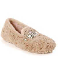 Free People - Slumber Party Faux Fur Loafer Slipper - Lyst