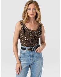 Saint + Sofia - Raye Cowl Cami - Lyst