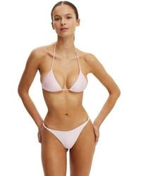 Cotton On - Micro String Triangle Bikini Top - Lyst
