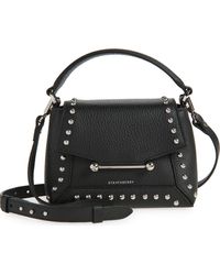 Strathberry - Nano Mosaic Studded Leather Top Handle Bag - Lyst