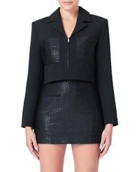 Endless Rose - Sequin Pocket Crop Blazer - Lyst