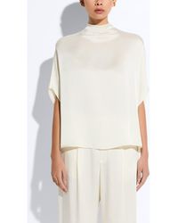 LAPOINTE - Satin Cape Tee - Lyst