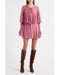 LoveShackFancy - Liraine Ruffle Long Sleeve Minidress - Lyst
