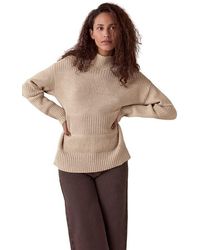 Celtic & Co. - Multi Stitch Funnel Neck Sweater - Lyst