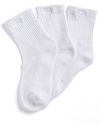 Stems - Bow 3-Pack Cushioned Crew Socks - Lyst