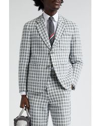 Thom Browne - Unconstructed Fit Fray Edge Plaid Sport Coat - Lyst
