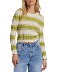 Billabong - Clare Stripe Rib Sweater - Lyst