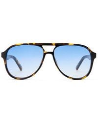 Le Specs - Tragic Magic 56Mm Aviator Sunglasses - Lyst