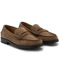 Mango - Leather Penny Loafer - Lyst