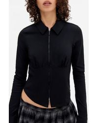BDG - Hailey Zip-Up Shirt - Lyst