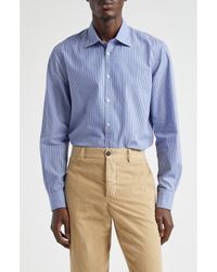 Massimo Alba - Genova Regular Fit Cotton Button-Up Shirt - Lyst