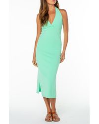 Roxy - South Shore Stretch Cotton Midi Dress - Lyst