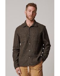 LEISURE LAB - Cotton Tweed Button Up - Lyst