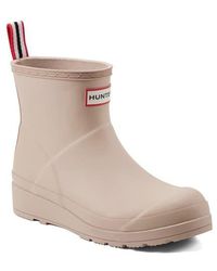 美品HUNTER W ORG SHORT MID WEDGE US7 25cm HUNTER Original Mid Wedge Short Rain Boot in Blue | Lyst Canada