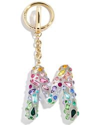 BaubleBar - Crystal Initial Key Ring Bag Charm - Lyst