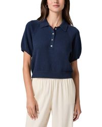 PAIGE - Birch Polo Sweater - Lyst