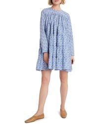 Merlette - X Liberty London Soliman Floral Print Long Sleeve Tiered Dress - Lyst