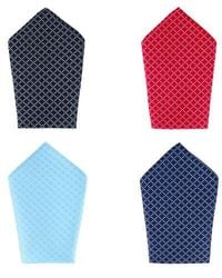 Trafalgar - Rowan Geometric Pattern 12 X 12 Silk Pocket Square Set - Lyst