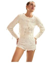 Cynthia Rowley - Paloma Shrunken Cardigan - Lyst