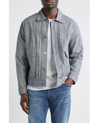 AG Jeans - Sid Cotton & Linen Trucker Jacket - Lyst