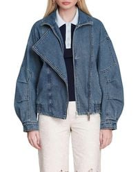 Avec Les Filles - Denim Bomber Jacket - Lyst