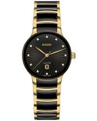 Rado - Centrix Diamond Ceramic Bracelet Watch, 30.5Mm - Lyst