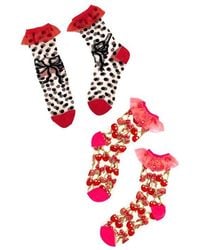 Sock Candy - Classics Ruffle Sheer Crew Socks - Lyst
