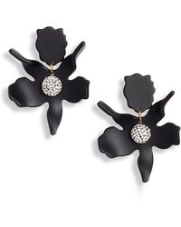 Lele Sadoughi - Small Crystal Lily Drop Earrings - Lyst