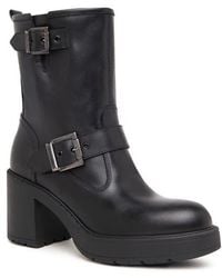 Nero Giardini - Double Buckle Moto Bootie - Lyst
