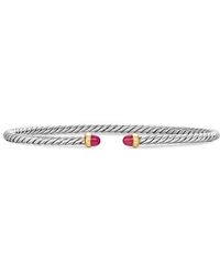 David Yurman - Micro Cable Flex Bracelet - Lyst