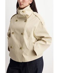 Mango - Crop Trench Jacket - Lyst