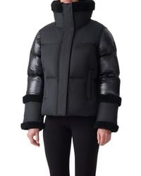 Mackage - Lydana Down Jacket With Genuine Shearling Trim And Removable Bib - Lyst