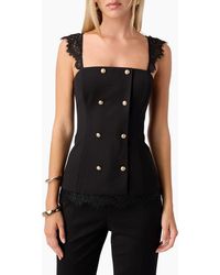Cami NYC - Deanna Faux Double Breasted Top - Lyst